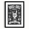 Rock & Roll Retro Wall Art: Vintage Concert Poster
