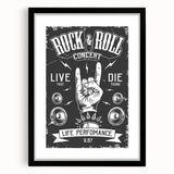Rock & Roll Retro Wall Art: Vintage Concert Poster