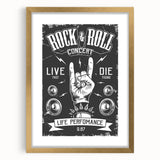 Rock & Roll Retro Wall Art: Vintage Concert Poster