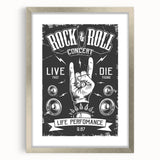 Rock & Roll Retro Wall Art: Vintage Concert Poster
