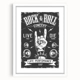 Rock & Roll Retro Wall Art: Vintage Concert Poster