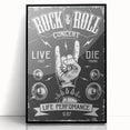 Rock & Roll Retro Wall Art: Vintage Concert Poster