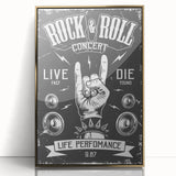 Rock & Roll Retro Wall Art: Vintage Concert Poster