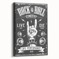 Rock & Roll Retro Wall Art: Vintage Concert Poster