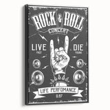 Rock & Roll Retro Wall Art: Vintage Concert Poster