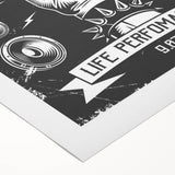 Rock & Roll Retro Wall Art: Vintage Concert Poster