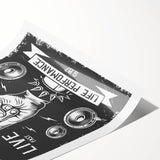 Rock & Roll Retro Wall Art: Vintage Concert Poster