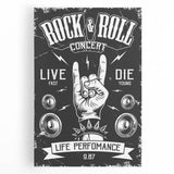 Rock & Roll Retro Wall Art: Vintage Concert Poster