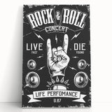 Rock & Roll Retro Wall Art: Vintage Concert Poster
