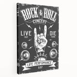 Rock & Roll Retro Wall Art: Vintage Concert Poster