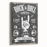 Rock & Roll Retro Wall Art: Vintage Concert Poster