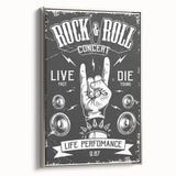 Rock & Roll Retro Wall Art: Vintage Concert Poster