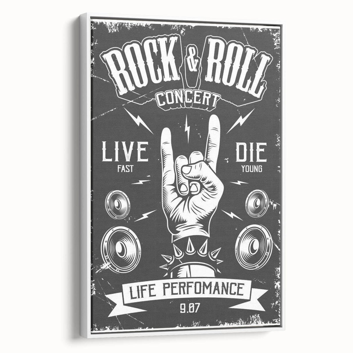 Rock & Roll Retro Wall Art: Vintage Concert Poster