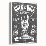 Rock & Roll Retro Wall Art: Vintage Concert Poster