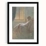 Old Woman Sitting - Romanticism Art by László Mednyánszky