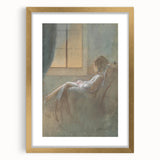 Old Woman Sitting - Romanticism Art by László Mednyánszky