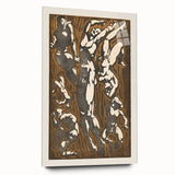 Abstract Modern Wall Art - Dynamic Nude Figures with Earthy Tones