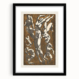 Abstract Modern Wall Art - Dynamic Nude Figures with Earthy Tones