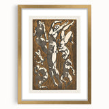 Abstract Modern Wall Art - Dynamic Nude Figures with Earthy Tones