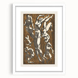 Abstract Modern Wall Art - Dynamic Nude Figures with Earthy Tones