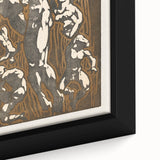 Abstract Modern Wall Art - Dynamic Nude Figures with Earthy Tones