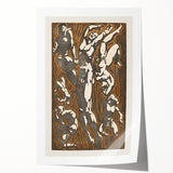 Abstract Modern Wall Art - Dynamic Nude Figures with Earthy Tones