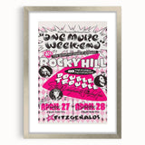 Retro Wall Art - Vintage Poster of Rocky Hill Band with Stevie Vaughan