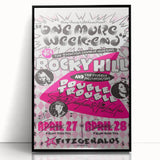 Retro Wall Art - Vintage Poster of Rocky Hill Band with Stevie Vaughan