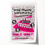 Retro Wall Art - Vintage Poster of Rocky Hill Band with Stevie Vaughan