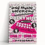 Retro Wall Art - Vintage Poster of Rocky Hill Band with Stevie Vaughan