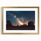 Framed landscape wall art depicting a stunning cliff view with a gold mat, perfect for home decor. The artwork showcases vibrant colors and intricate details, enhancing any living space.