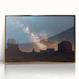 Framed acrylic artwork showcasing a stunning landscape with dramatic cliffs, highlighted by vibrant gold accents, perfect for enhancing modern decor.