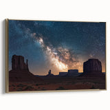 Framed canvas artwork showcasing a breathtaking landscape of cliffs with a golden frame, highlighting natural textures and vibrant colors for elegant home decor.