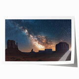 Stunning rolled canvas print showcasing a vivid landscape of dramatic cliffs under a blue sky, featuring rich colors and intricate details, perfect for home decor.