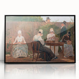 The Chalon Family in London - Romanticism Era Historical Canvas Print