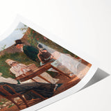 The Chalon Family in London - Romanticism Era Historical Canvas Print