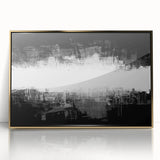 Modern Black and White Abstract Bedroom Wall Art – Framed & Canvas
