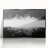 Modern Black and White Abstract Bedroom Wall Art – Framed & Canvas