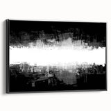 Modern Black and White Abstract Bedroom Wall Art – Framed & Canvas