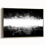 Modern Black and White Abstract Bedroom Wall Art – Framed & Canvas
