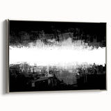 Modern Black and White Abstract Bedroom Wall Art – Framed & Canvas