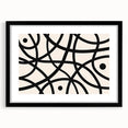 Modern Dining Room Art - Abstract Black and White Line Print