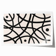 Modern Dining Room Art - Abstract Black and White Line Print
