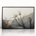 Ethereal Floral Elegance – Modern Neutral Wall Art for Living Room