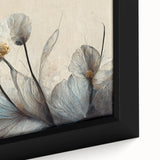 Ethereal Floral Elegance – Modern Neutral Wall Art for Living Room