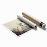 Ethereal Floral Elegance – Modern Neutral Wall Art for Living Room