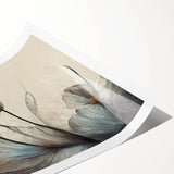 Ethereal Floral Elegance – Modern Neutral Wall Art for Living Room