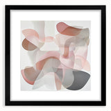 Abstract geometric frame in matte black showcasing a modern design, ideal for contemporary decor settings. Perfect for highlighting artwork or photos.