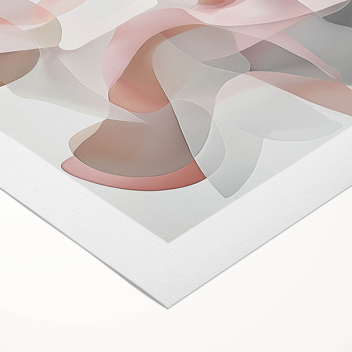 Abstract geometric rolled canvas artwork showcasing vibrant colors and intricate shapes, elegantly packaged in a protective cardboard tube for safe delivery. Ideal for modern home decor or art enthusiasts looking to enhance their living space.