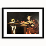Baroque Art Print – Historical Saint Jerome with Skull